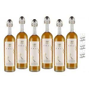 Sarpa oro special edition anniversario 70 cl 6 bottiglie con 6 bicchieri