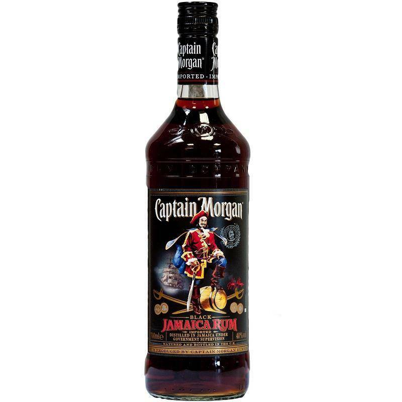 captain morgan captain morgan rum black 1 litro