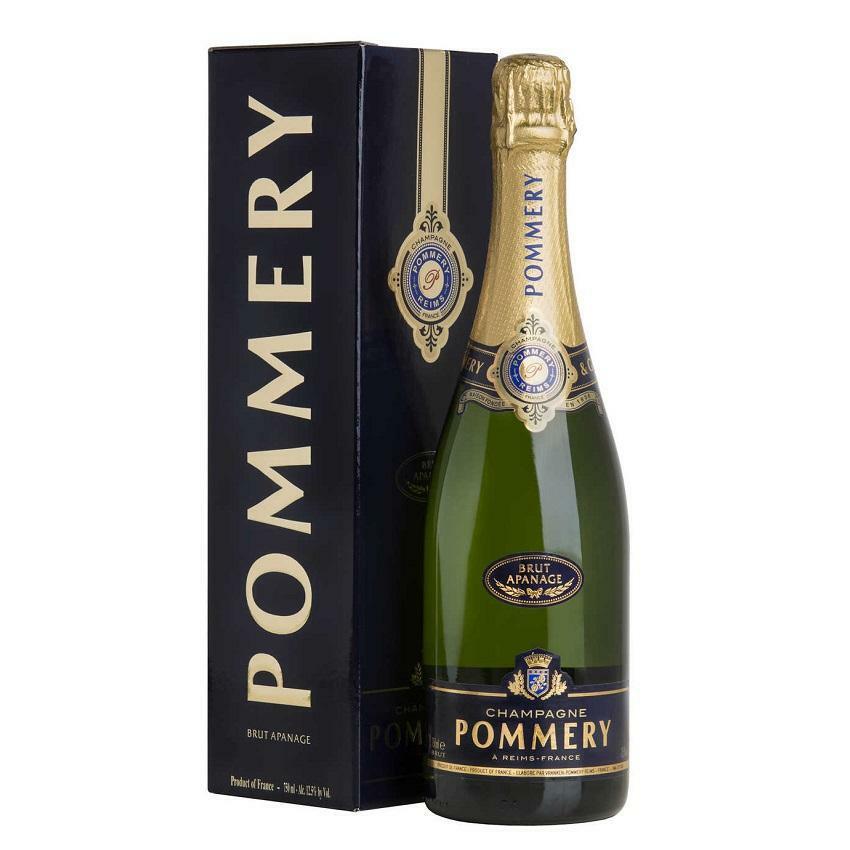 pommery pommery champagne brut apanage 75 cl in astuccio
