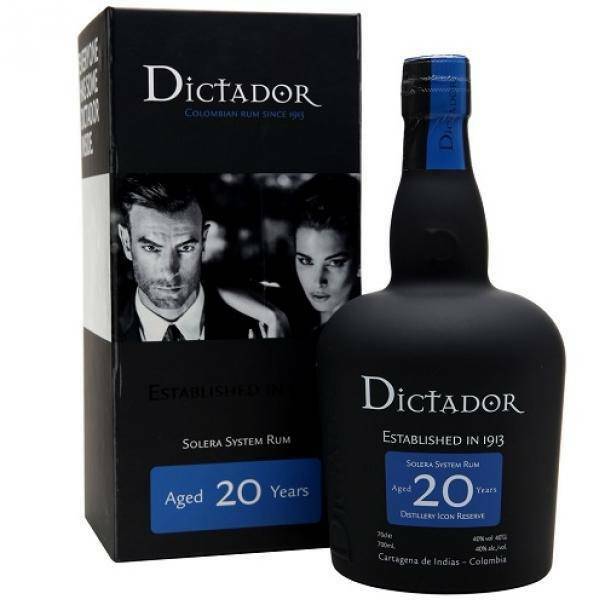 dictador dictador 20 colombian rum solera system 70 cl in astuccio