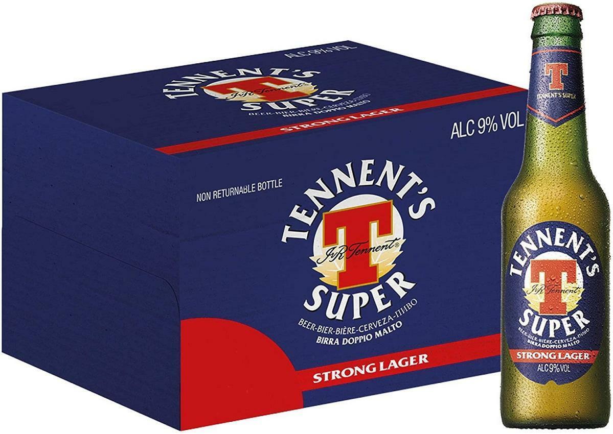 tennent's tennent's birra super strong lager 33 cl 24pz