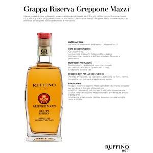 Ruffino grappa greppone mazzi riserva brunello di montalcino 70 cl