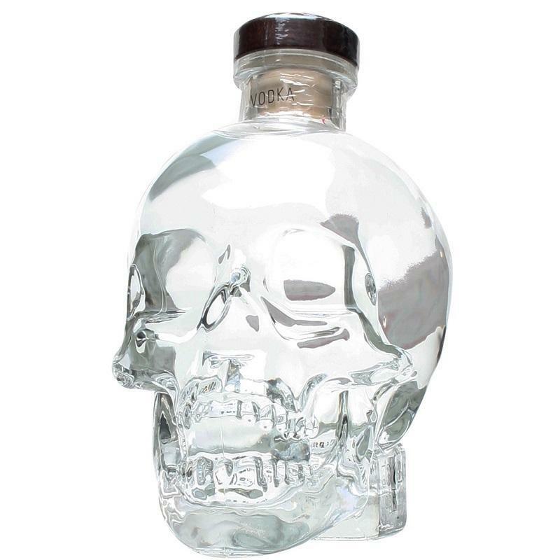 crystal head crystal head vodka bottiglia a forma di teschio1,75 litri in astuccio