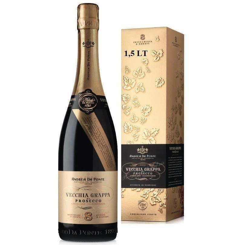 andrea da ponte andrea da ponte vecchia grappa di prosecco 8 anni magnum 1,5 lt - foto 1