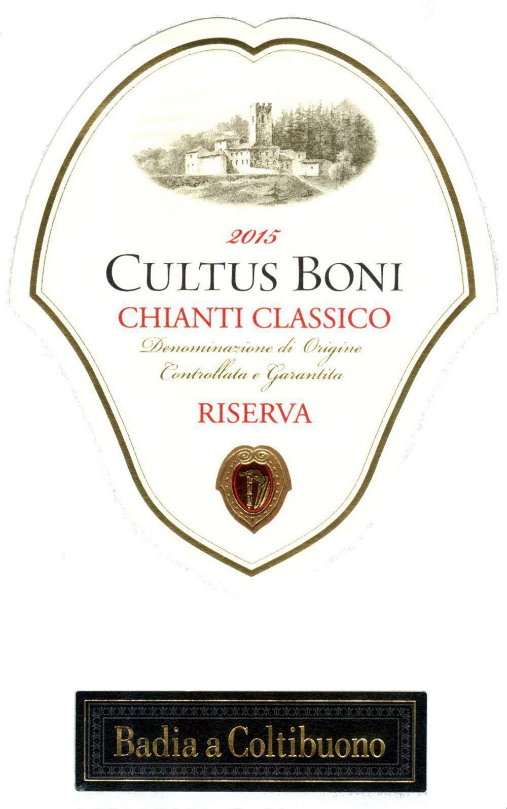 badia a coltibuono badia a coltibuono cultus boni chianti classico riserva 2017 docg 75 cl - foto 2