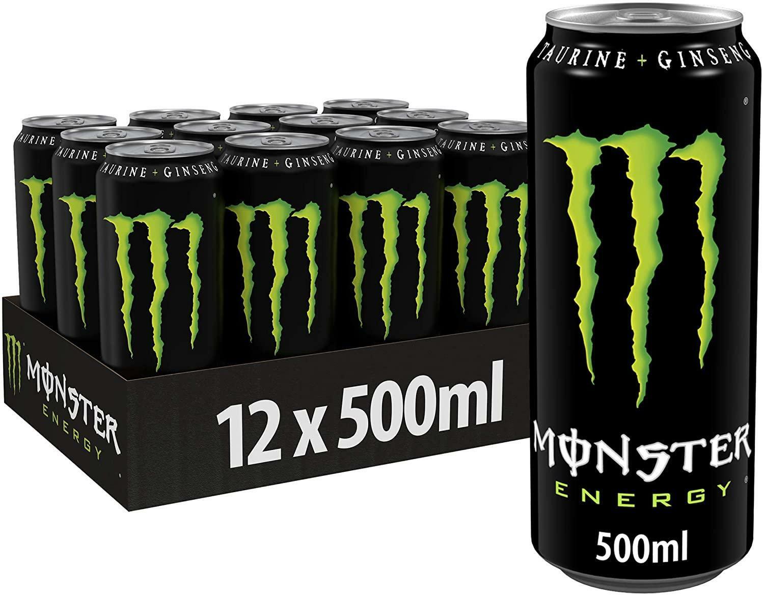 monster monster energy drink classica verde 50 cl - 12 lattine - foto 1