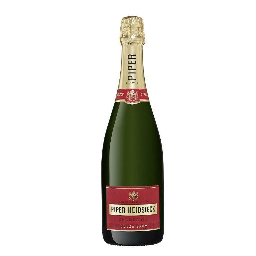 piper-heidsieck piper-heidsieck champagne cuvee brut 75 cl in confezione travel con due bicchieri - foto 3