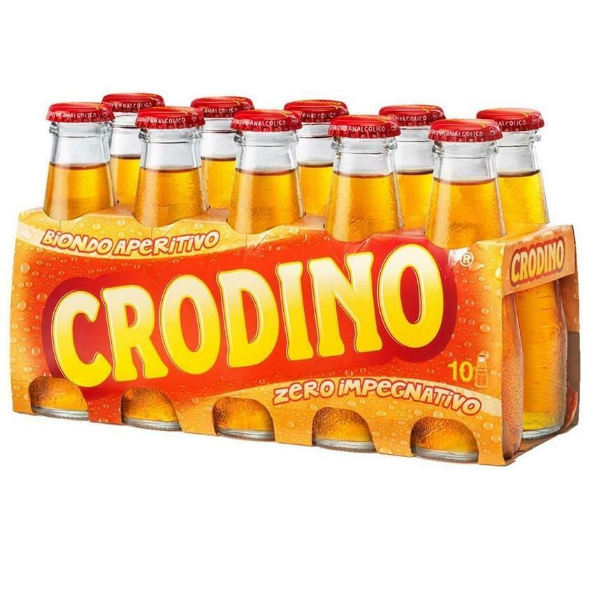 crodino crodino aperitivo analcolico 10cl - 10 bottigliette - foto 1