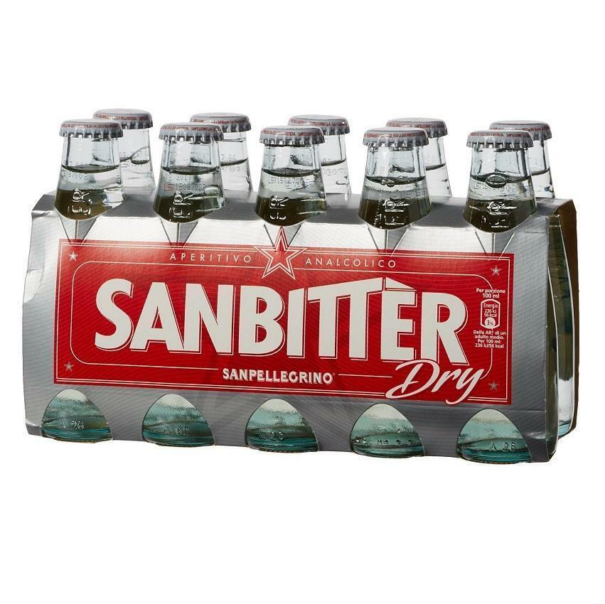 sanpellegrino sanpellegrino sanbitter bianco aperitivo analcolico 10cl - 10 bottigliette - foto 1