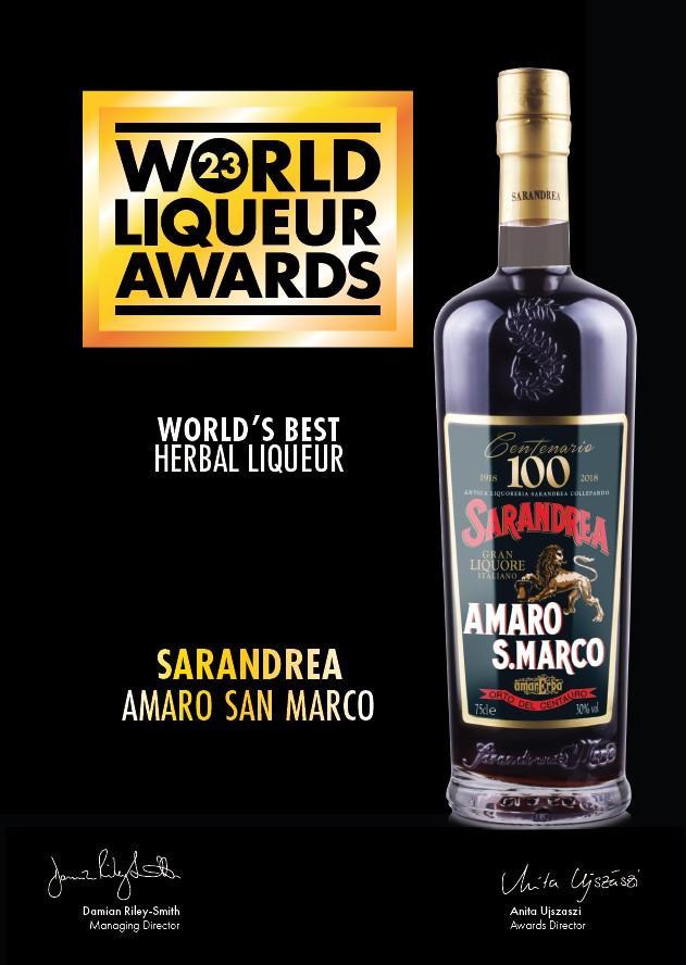 sarandrea sarandrea amaro san marco gran liquore italiano 70 cl - foto 2