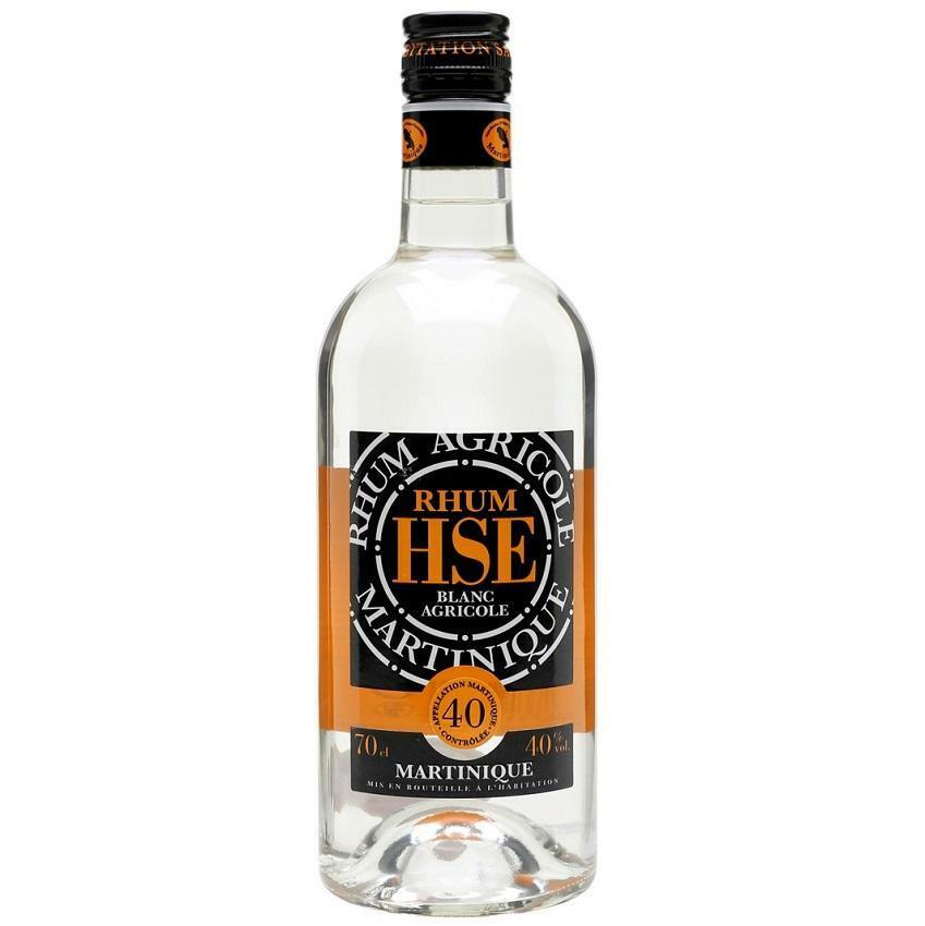 hse hse rhum agricole blanc martinica 40% vol 70 cl