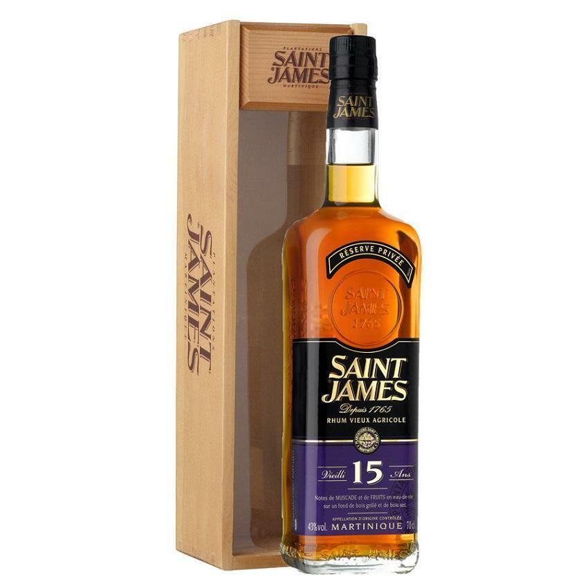 saint james saint james rhum vieux agricole riserva privata 15 anni 70 cl - foto 1