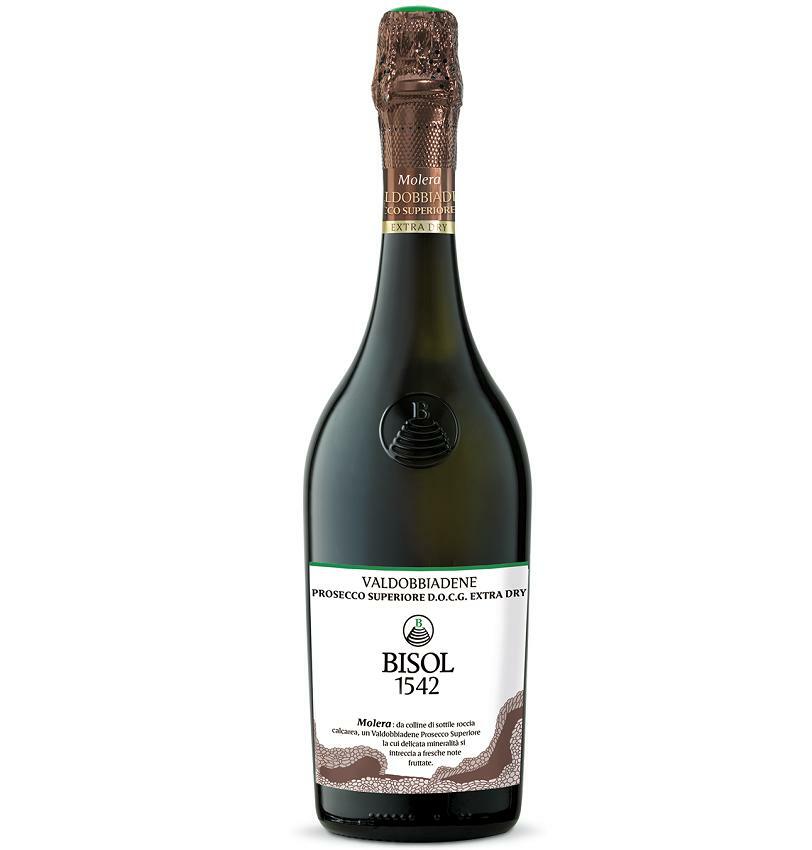 bisol bisol molera valdobbiadene prosecco superiore docg  extra dry 75 cl - foto 1