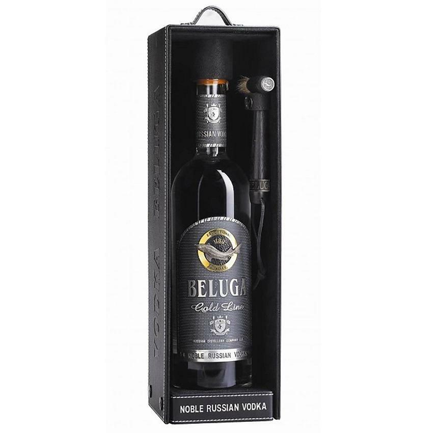 beluga beluga noble russian vodka gold line 70 cl in astuccio di pelle - foto 1