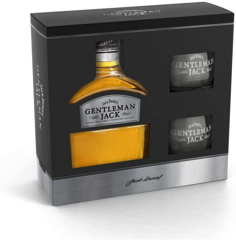 jack daniel's jack daniel's gentleman jack double mellowed whisky 70cl confezione con due bicchieri - foto 2