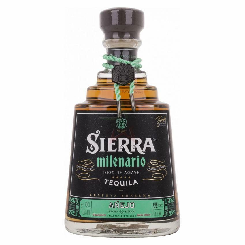 sierra sierra milenario tequila anejo 70 cl