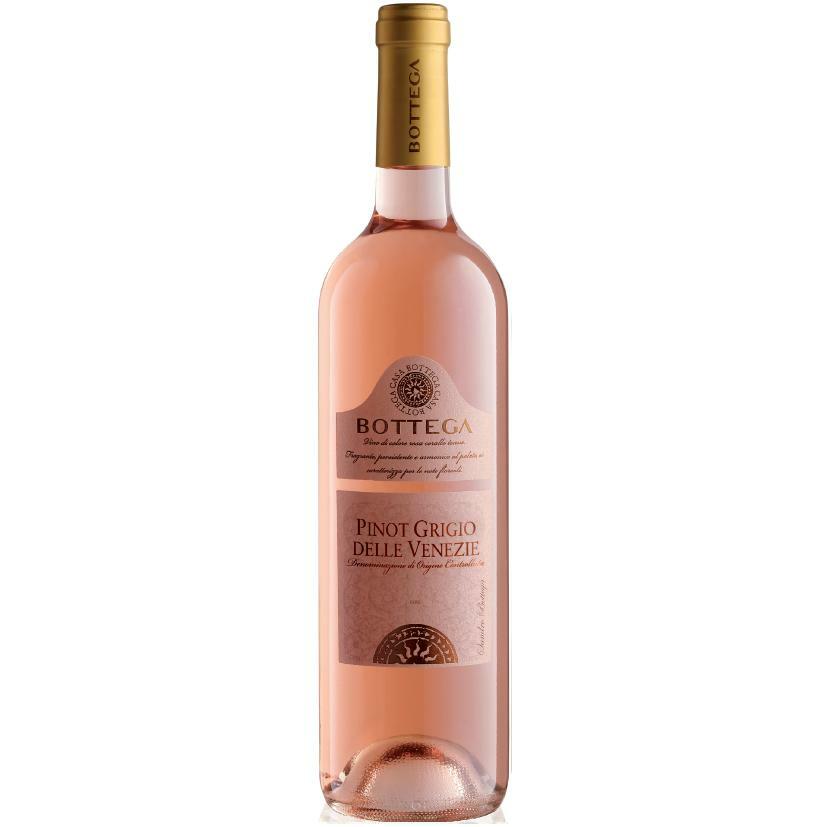 bottega bottega pinot grigio delle venezie rose' 2020 doc 75 cl