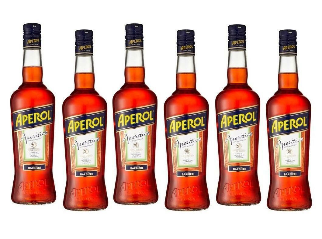 aperol aperol barbieri aperitivo 1 litro 6 bottiglie