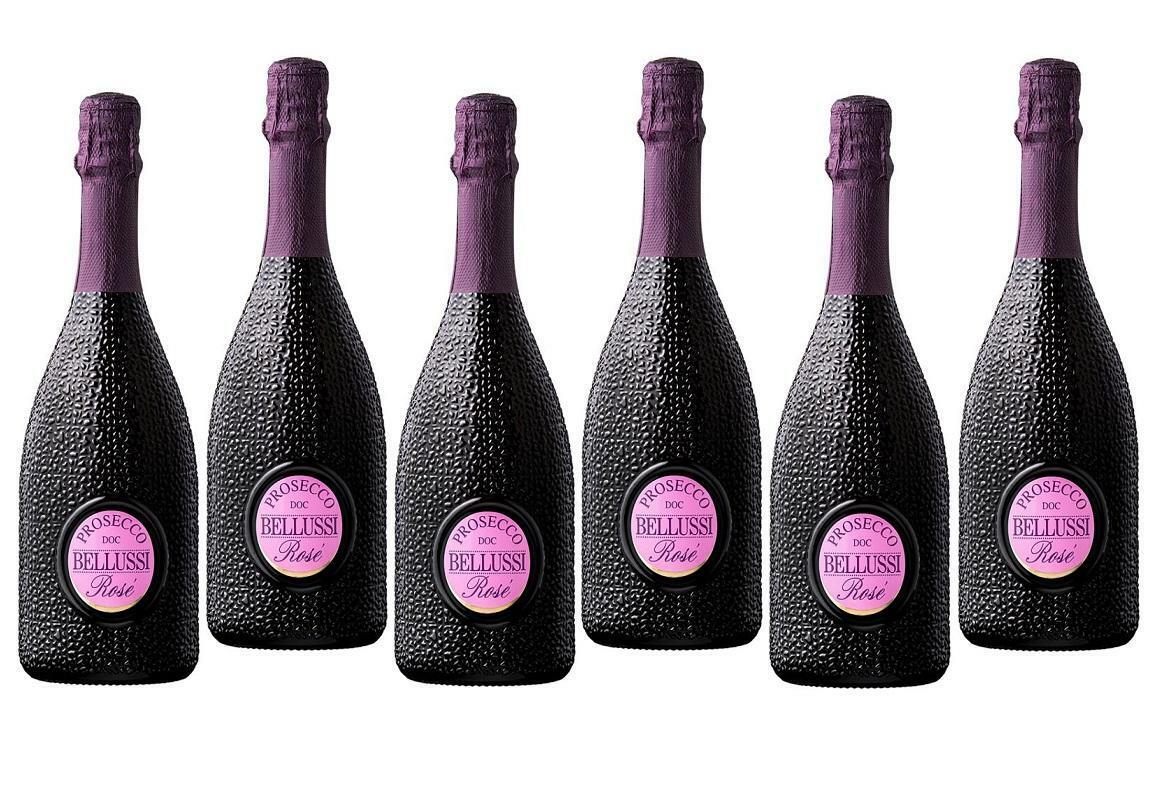 bellussi bellussi prosecco doc rose' brut 75 cl - 6 bottiglie - foto 1