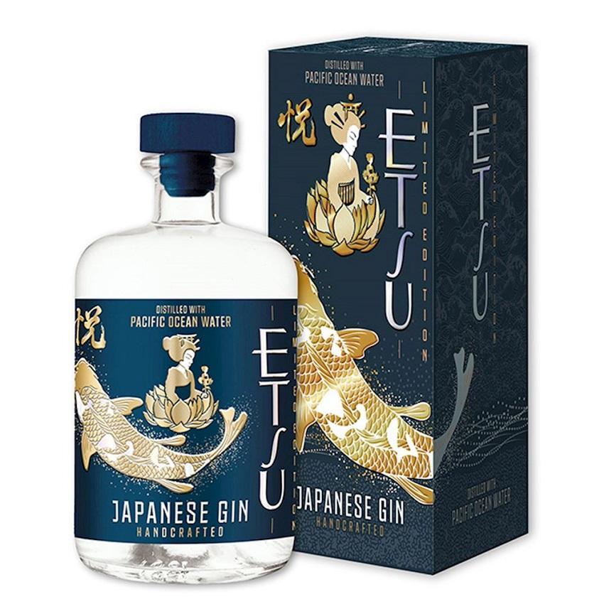 etsu etsu japanese gin pacific ocean water  handcrafted 70 cl - foto 1