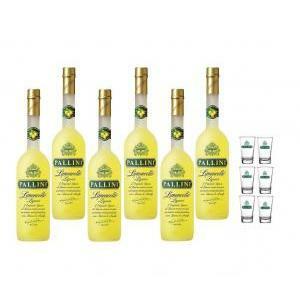 Liquore limoncello 1 lt 6 bottiglie con 6 bicchieri