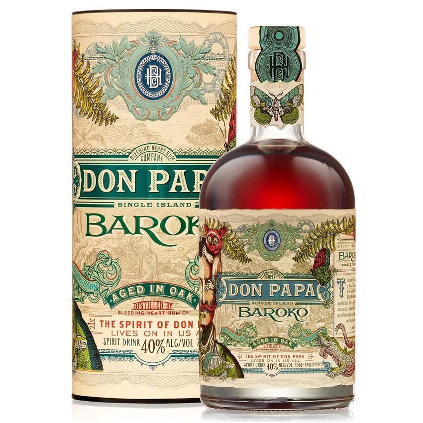 don papa don papa baroko aged in oak philippines 70 cl in astuccio - foto 1