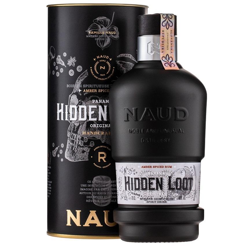 naud naud hidden loot amber spiced rum panama 70 cl