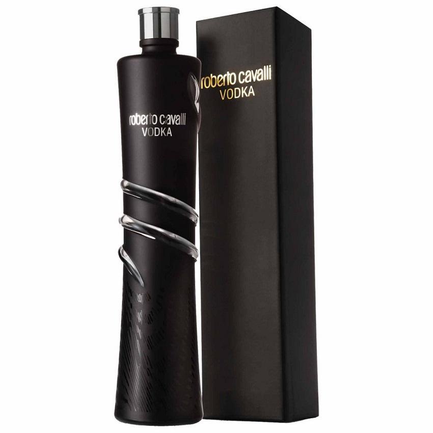 roberto cavalli roberto cavalli vodka night black 1 lt in astuccio - foto 1