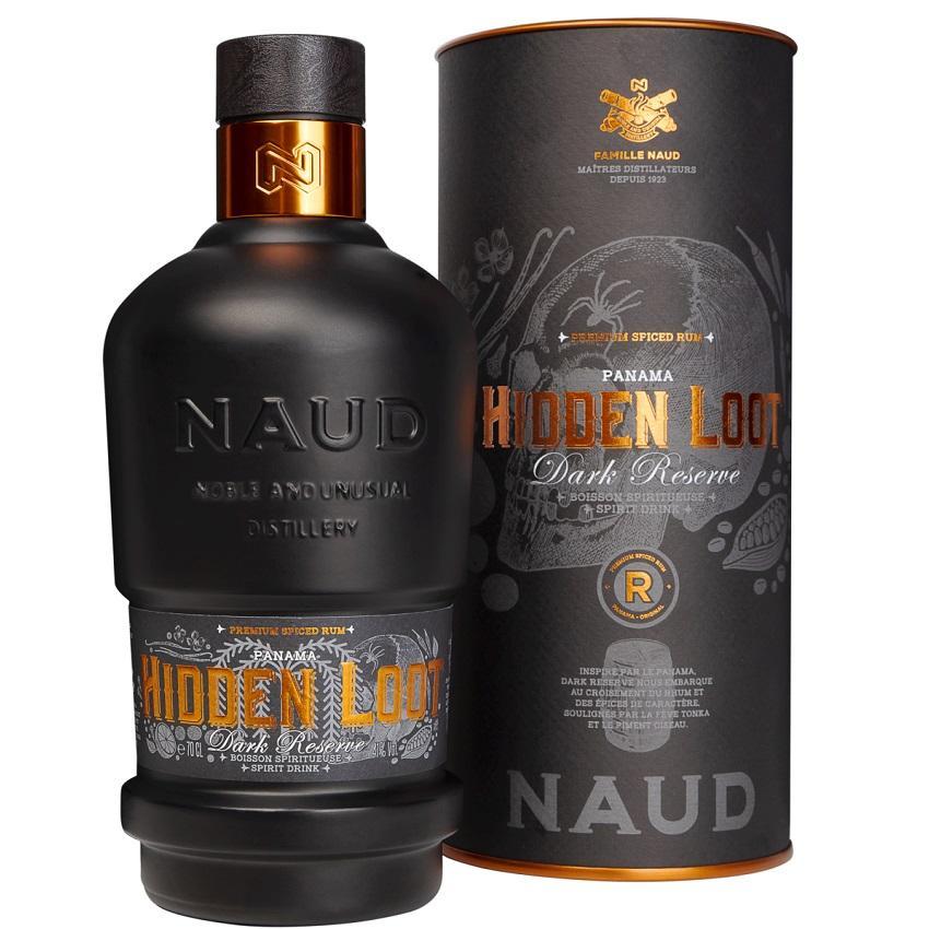 naud naud hidden loot dark reserve premium spiced rum panama 70 cl in astuccio