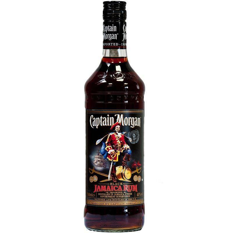 captain morgan captain morgan rum black 1 litro - foto 1