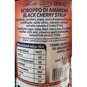 Sciroppo di amarena 1,3 kg 1 lt