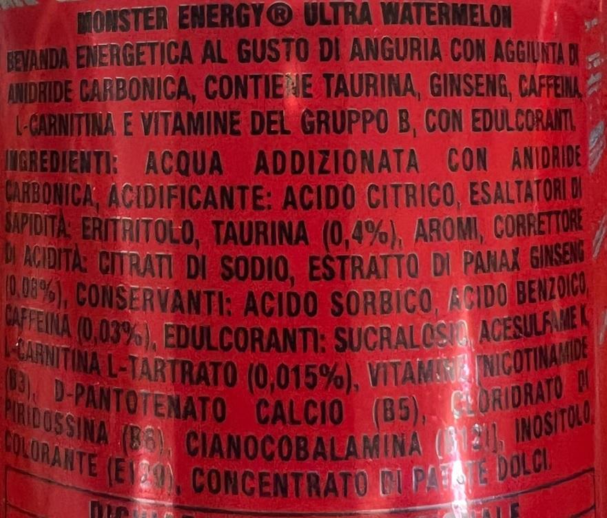 monster monster energy drink ultra watermelon 500 ml - 12 lattine - foto 2