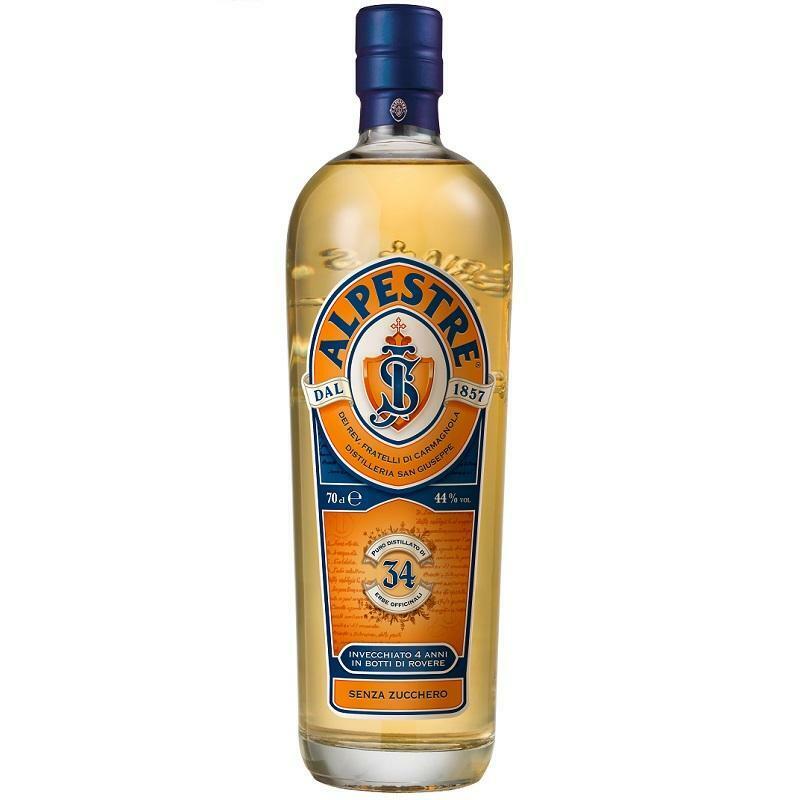 alpestre alpestre puro distillato di  34 erbe officinali senza zucchero 70 cl