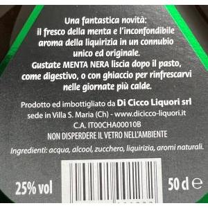 Mentanera liquore di fresca menta alla liquirizia 50 cl