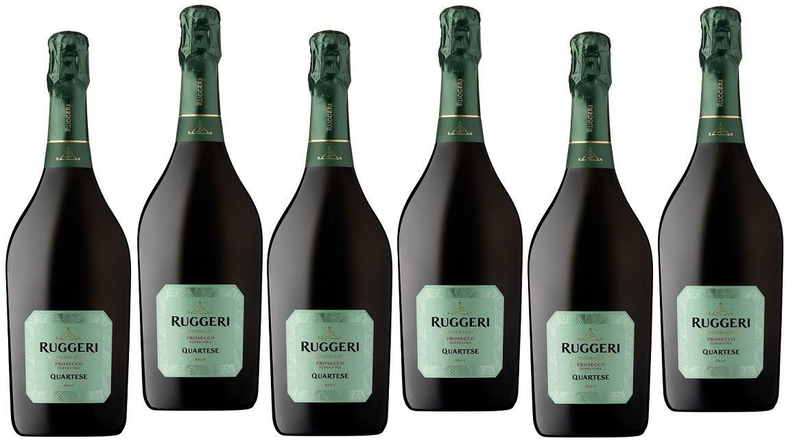 ruggeri ruggeri quartese valdobbiadene prosecco superiore docg brut 75 cl 6 bottiglie