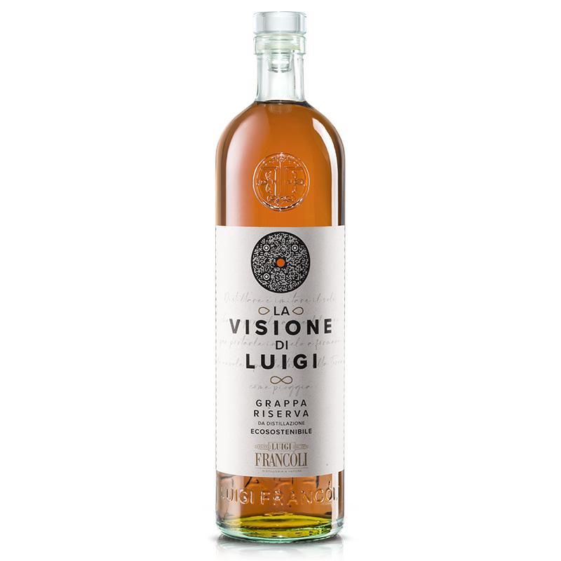 luigi francoli luigi francoli grappa la visione di luigi riserva distillazione ecosostenibile 70 cl - foto 1