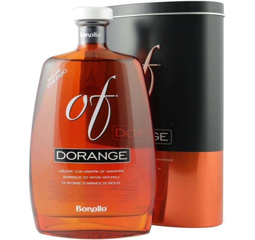 bonollo bonollo grappa dorange 70 cl in astuccio