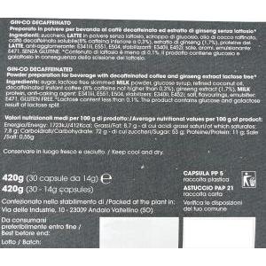 Ginseng decaffeinato ginco solubile gin-co capsule compatibile dolce gusto nescafe' 30 capsule