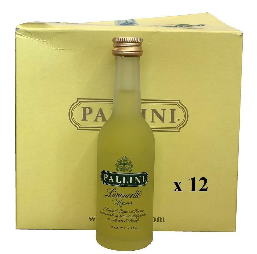 pallini pallini liquore limoncello mignon miniature 12 bottiglie da 50 ml - foto 1