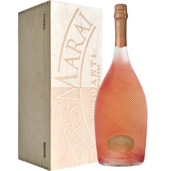 foss marai foss marai roos spumante brut rosato jeroboam 3 lt in cassetta legno - foto 1