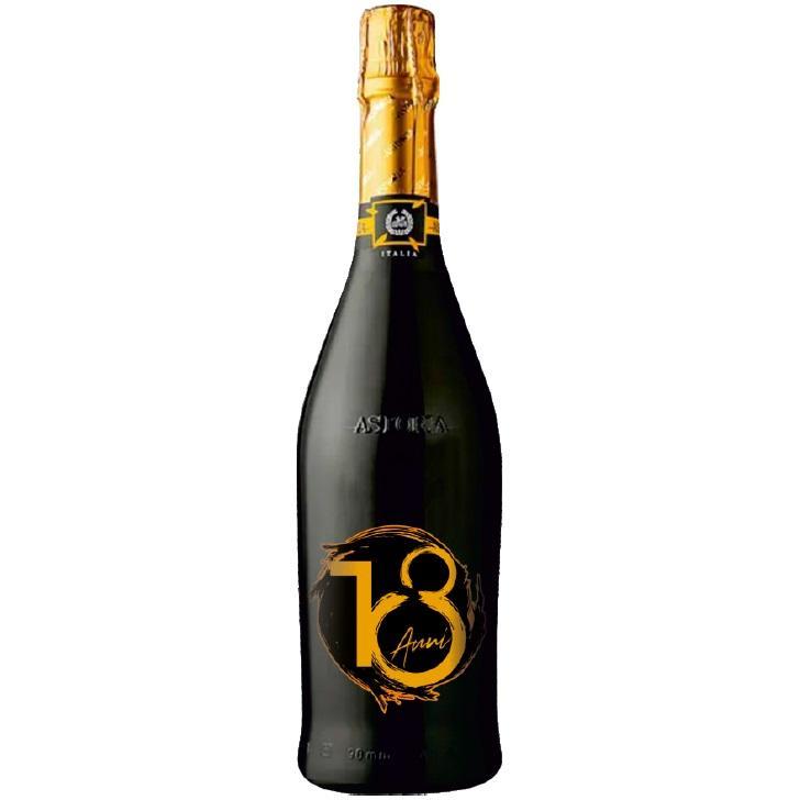 astoriagift astoriagift cuvee lounge vino spumante brut auguri 18 anni 75 cl