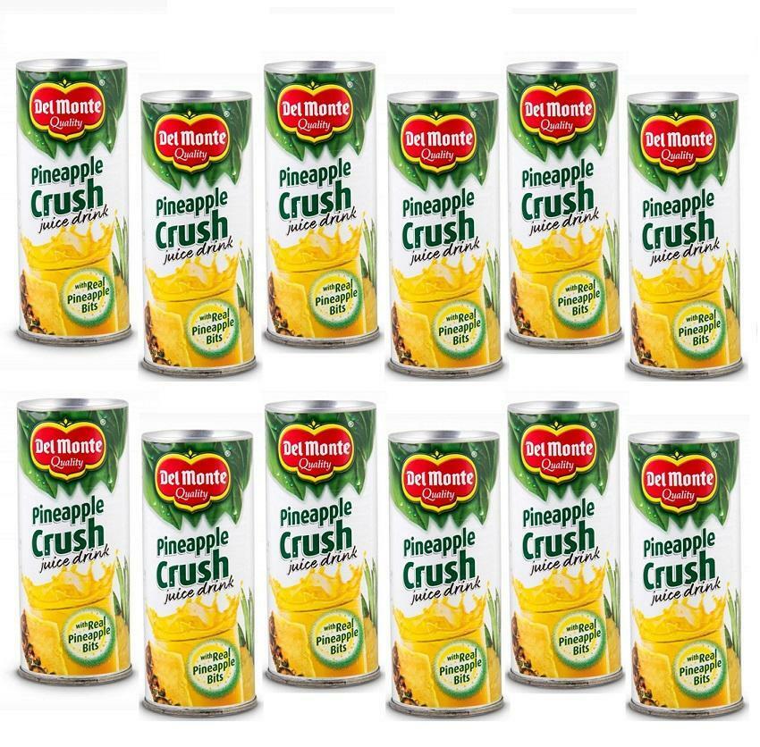 del monte crush del monte crush 240 ml pineapple juice ananas a pezzi 12 pz - foto 1