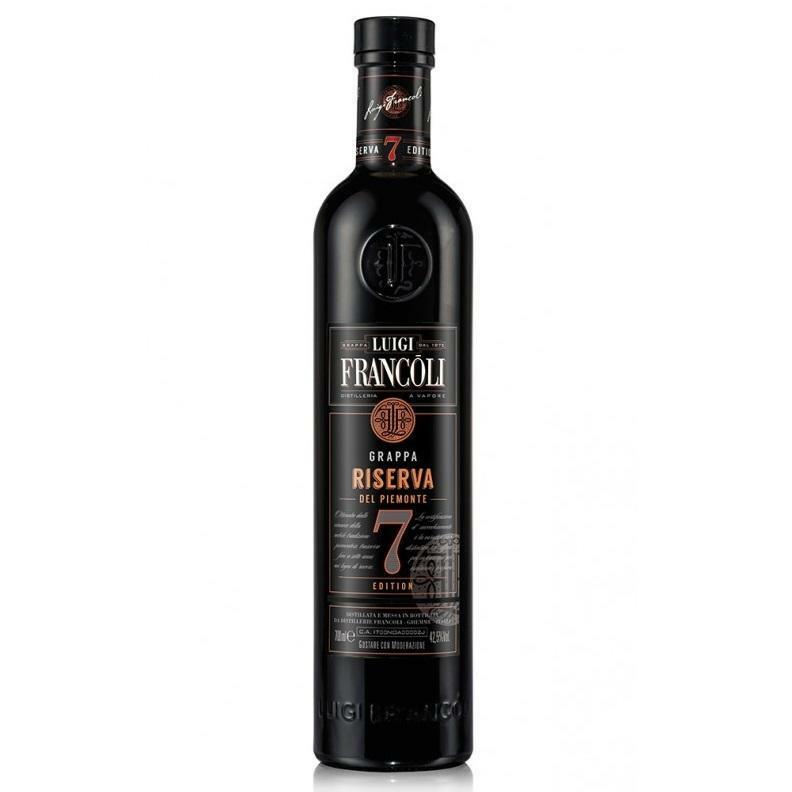 luigi francoli luigi francoli grappa  riserva del piemonte 7 edition 70 cl