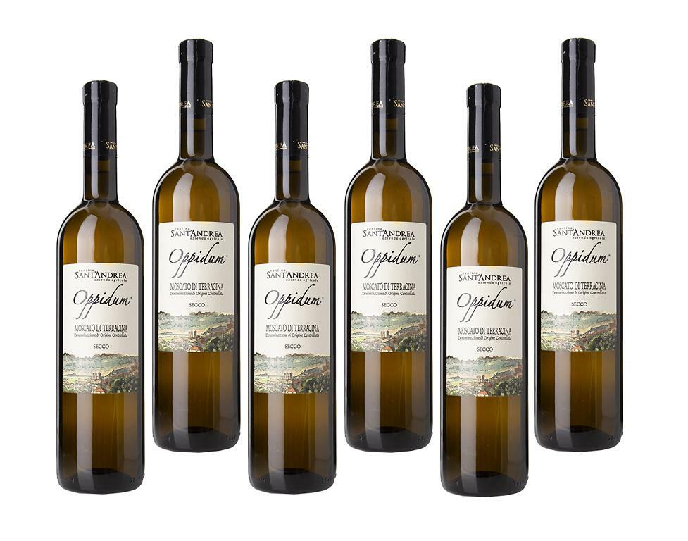 sant'andrea sant'andrea oppidum 2022 moscato di terracina doc secco 75 cl - 6 bottiglie - foto 1