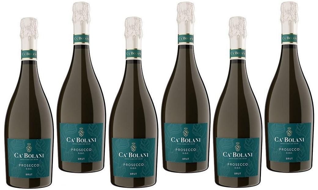 ca' bolani ca' bolani prosecco spumante brut doc 75 cl 6 bottiglie - foto 1