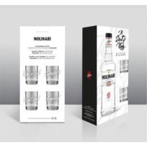 Molinari sambuca 70 cl confezione regalo con due bicchieri