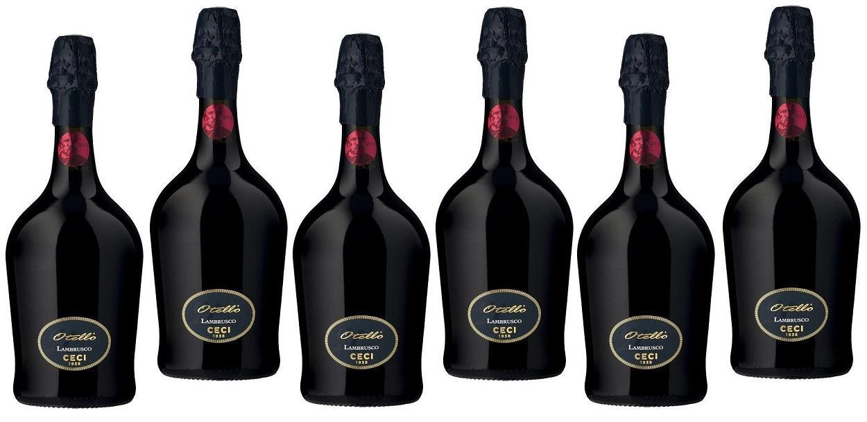 cantine ceci cantine ceci lambrusco otello 200 - 6 bottiglie da 75 cl