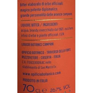 Bagatto bitter essenziale botaniche campane 70 cl