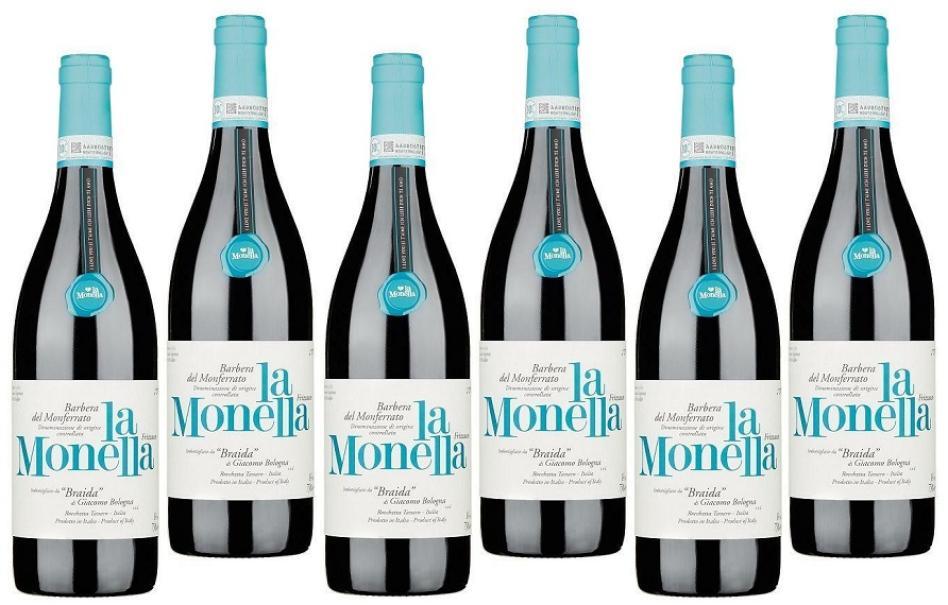 braida braida la monella barbera del monferrato 2022 doc 75 cl 6 bottiglie - foto 1