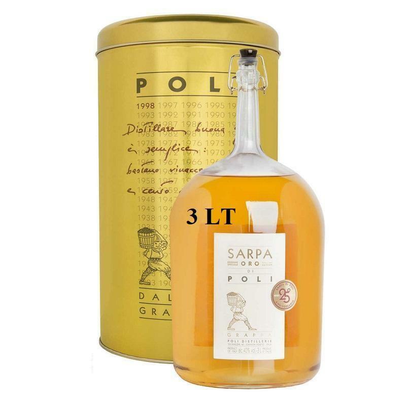 poli poli sarpa grappa oro big mama 3 litri in astuccio